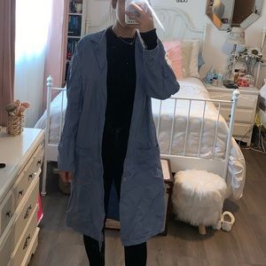 Blue lab coat
